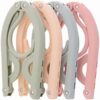 8pcs Folding Clothes Hangers, 4 Colors Travel Hangers Foldable Portable Plastic Clothes Coats Hangers Home Hotel Camping Holiday Travel Accessories Cruise Essentials (Green/Blue/Pink/Beige) - Image 7