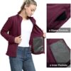 33,000ft Womens Fleece Jackets Ladies Lightweight Warm Full Zip Coat Breathable Microfleece Ladies Sweater Casual Long Sleeve, Ideal for Travelling Outdoor Sport - Image 3