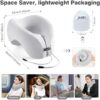 2-in-1 Travel Neck Pillow, Advanced Neck Support for Long Flights, Portable Drawstring Bag, U Shape Memory Foam Pillows for Traveling, Car, Home - Image 8