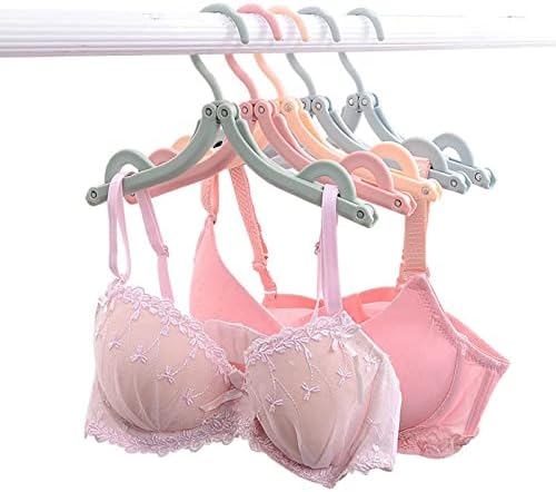 8pcs Folding Clothes Hangers, 4 Colors Travel Hangers Foldable Portable Plastic Clothes Coats Hangers Home Hotel Camping Holiday Travel Accessories Cruise Essentials (Green/Blue/Pink/Beige) - Image 5