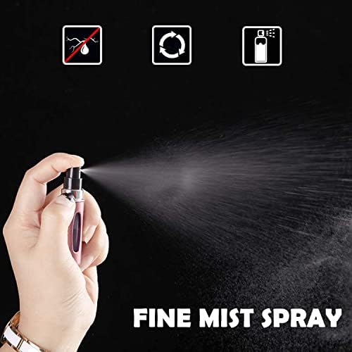 4PCS 5ml Perfume Atomiser Refillable Bottles Portable Mini Spray Travel Bottle Easy to Refill Empty Atomizer Bottle for Purse Handbag Pocket Luggage,Bright Color - Image 5