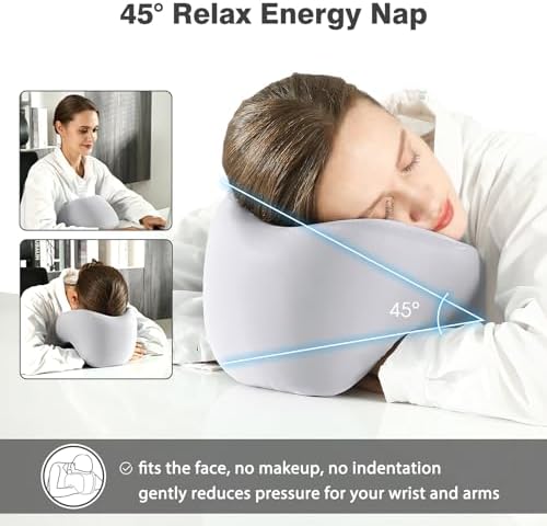 2-in-1 Travel Neck Pillow, Advanced Neck Support for Long Flights, Portable Drawstring Bag, U Shape Memory Foam Pillows for Traveling, Car, Home - Image 4