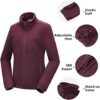 33,000ft Womens Fleece Jackets Ladies Lightweight Warm Full Zip Coat Breathable Microfleece Ladies Sweater Casual Long Sleeve, Ideal for Travelling Outdoor Sport - Image 4