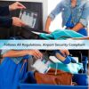 4PC Airport Security Liquids Bags 20X20 cm Clear TSA Approved Security Toiletry Bag Approved Hand Luggage Regulations Waterproof Liquids Wash Bags Travel Accessorie Holiday Essentials for Women/Men - Image 5