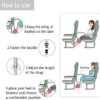 Airplane Footrest - Best Travel Essential, Airplane Travel Accessories, No Clashing Foot Hammock & Portable Plane Leg Rest, Provides Relaxation and Comfortable for Long Flight - Image 6